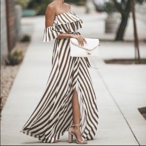 VICI eclipse wrap maxi dress